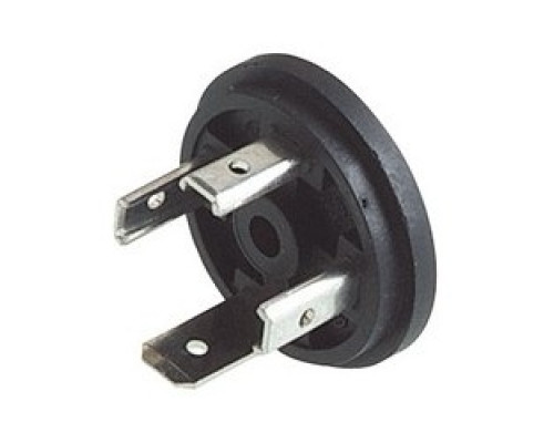 HIRSCHMANN 933376100  GSR-U 3000 LO black; Appliance connector for injection molding IP 65 unmated with solder lug for flexible Cables, 3 contacts + PE, DIN EN 175 301-803-A