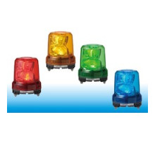 PATLITE USA CORPORATION RLR-M2-R  Rotating LED warning light, dual reflector, brushless motor, IP66, 140mm base, direct mount. Red