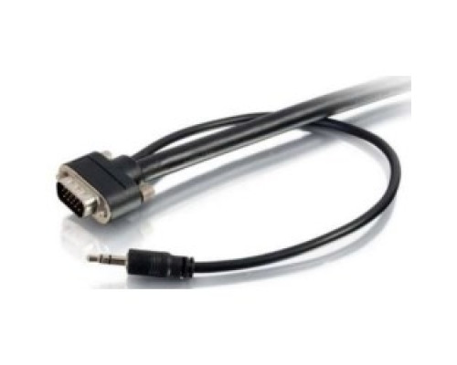 C2G  CG50226  CG50226                 Audio/Video Monitor Cable, In-Wall, VGA Male/3.5 MM Stereo Male to VGA Male/3.5 MM Stereo Male, 2048 x 1536 Resolution, 75 Ohm Impedance, 30 Volt, CMG Rated, 10’ Length, Black