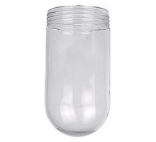 THOMAS & BETTS  VGL-02   Threaded Glass Globe, Length 8-3/8 Inches, Width 4-3/8 Inches, Width of Threads 4-5/16 Inches, Clear, Lime Crystal Glass, 200 Watt Maximum