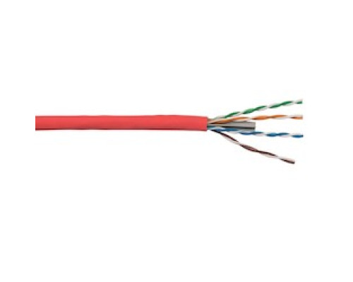 LIBERTY AV  24-4P-L6-EN-RED-BX   Liberty Category 6 U/UTP Riser Rated Network Cable Features: 4 Twisted Unshielded Pairs In Varying Twist Lengths 23AWG Solid Bare Copper Conductors True 550mhz Positive ACR Sweep For Maximum Performance Riser Rated Lea