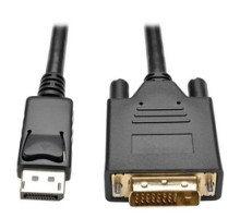 TRIPP LITE P581-003-V2         DisplayPort 1.2 to DVI Active Adapter Cable, DP with Latches to DVI M/M , 1920 x 1200/1080p, 3 ft.