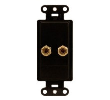 ON-Q/LEGRAND  F9006BR                 Speaker Connection Strap, Single, Pre-Configured, Decorator, 1-Gang, 2-Port, 1.65