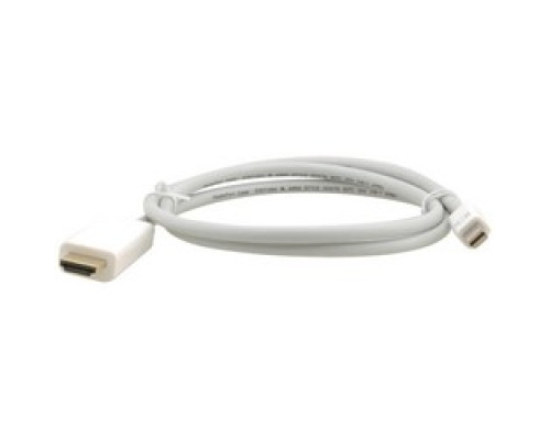 KRAMER  97-16010006  C-MDP/HM-6                 HDMI Cable Connector, Audio-E, Male Mini DisplayPort to Male HDMI Cable, 6’ Length Cable, 1080 Resolution