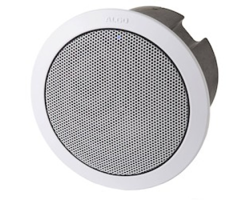 ALGO COMMUNICATION PRODUCTS  8198                 8198 IP Ceiling Speaker uses Satellite Extension Technology for High Intelligibility IP Paging with Reduced Cost