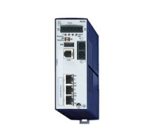 HIRSCHMANN  943434009   4 port Fast-Ethernet Compact OpenRail Switch, managed, software Layer 2 Enhanced, for DIN rail store-and-forward-switching, fanless; 4 ports in total; 1. uplink: 100BASE-FX, MM-SC; 2. uplink: 10/100BASE-TX, RJ45; 2 x 10/100 BAS