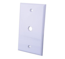 VANCO  120040                 Coax Cable Feed-Thru Wall Plate, White