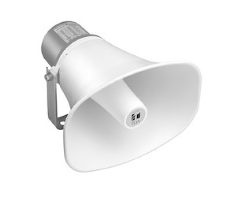 TOA ELECTRONICS INC  SC-630                 Paging Horn Speaker, 30 Watt, 250 to 10000 Hertz, 8 Ohm, 113 dB, 285 MM Width x 277 MM Depth x 227 MM Height, Aluminum Off-White Flare