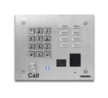 VIKING ELECTRONICS  K-1700-IP                 VOIP Entry Phone System, Hands-Free, Vandal Resistant, PoE, Buzz Sound, 5.5