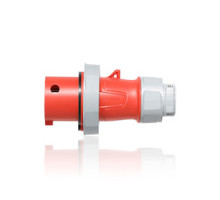 LEVITON  430P7WLEV                 30 Amp, 480 Volt 3-Phase, 3P, 4W, LEV Series North American-Rated IEC 60309-1 & 60309-2 Pin & Sleeve Plug, Industrial Grade, IP66/IP67/IP68/IP69K, Watertight - Red