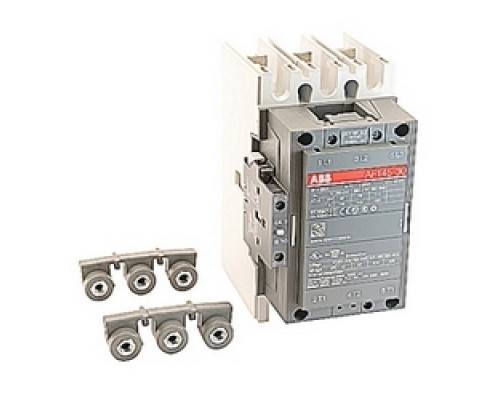 ABB  AF145-30-11-69   3 pole, 130 amp, non-reversing across the line contactor with 48-130V AC/DC coil with 1 NO and 1 NC auxiliary contacts