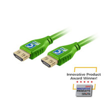 COMPREHENSIVE CONNECTIVITY  MHD18G-15PROGRNA                 MicroFlex Pro AV/IT Series 4K60 18G High Speed Active HDMI Cable with ProGrip Dark Green 15ft
