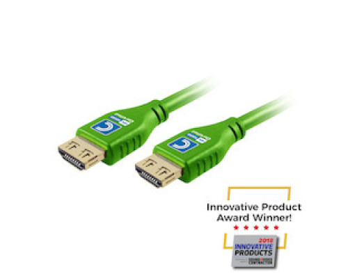 COMPREHENSIVE CONNECTIVITY  MHD18G-15PROGRNA                 MicroFlex Pro AV/IT Series 4K60 18G High Speed Active HDMI Cable with ProGrip Dark Green 15ft