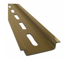 HALLOCK COMPANY  PD35ZF605  TMO/35/2AF-05   DIN RAIL 35MM X 7.5MM 2 METER LONG SLOTTED 25X5.2MM