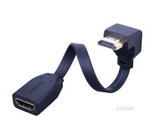 VANCO  233106X                 Right Angle Super Flex Flat HDMI High Speed Male to Female Cable - Flat Bottom
