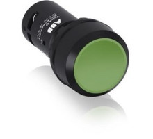 ABB  CP210G-10   Non Illum, Flush Push Button Maintained, Flush 1NO Contact Green