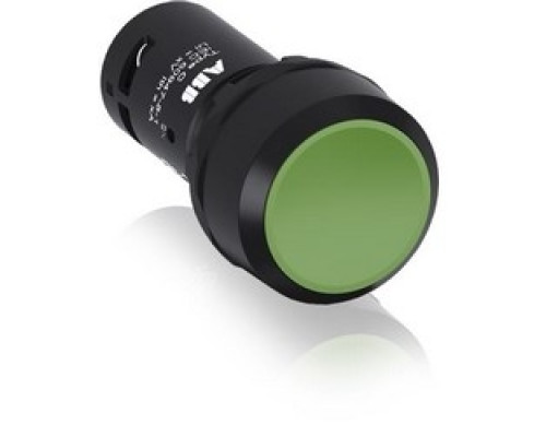 ABB  CP210G-10   Non Illum, Flush Push Button Maintained, Flush 1NO Contact Green