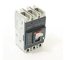 ABB  A1A090TW   3 pole, 90 amps rated at 240V AC and 250V DC, fixed trip point molded case circuit breaker, with a thermal magnetic trip device and 10kA at 240V AC and 5kA at 250V DC interrupt current rating