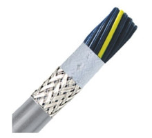 LAPP GROUP 601005CY         Oil Resistant Flexible Control & Power Cable, Stationary, 10 AWG 82/.0117 6 mm2, 5 conductor, Gray PVC Jacket, shielded, Tinned Copper Braid0.731