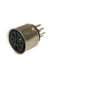 HIRSCHMANN  932664200   MAB 8 SN V; Panel-mounted Socket for PCBs, Plug-in direction parallel to the PCB, 8 contacts, female, DIN 45 326, 4A 34V AC/DC