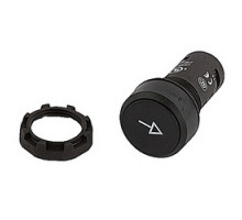 ABB  CP9-1032   Compact Pushbutton - Momentary - Flush - Black - Black plastic - 2NO - Customer defined pushbutton with special marking