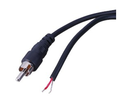 VANCO  AC112                 Audio Patch Cable, RCA Male Plug to Stripped Tinned End & Length: 6 ft.