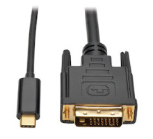 TRIPP LITE U444-003-D         USB C to DVI Adapter Cable M/M , Thunderbolt 3 Compatible, 1920 x 1080 1080p , 3 ft.
