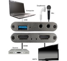 VANCO  CAPT4K1                 4K HDMI To USB Capture With Audio Embedding/De-embedding