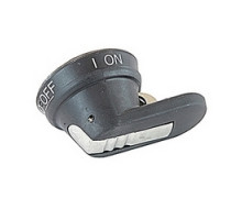 ABB  OHB65J6EH   Black with 316L stainless steel hasp 65mm pistol handle with O/I and Off/On markings and protection according to NEMA 1, 3R, 12 and IP65