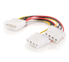 0.5ft (0.15m) One 5.25in to Two 5.25in Internal Power Y-Cable