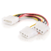 0.5ft (0.15m) One 5.25in to Two 5.25in Internal Power Y-Cable