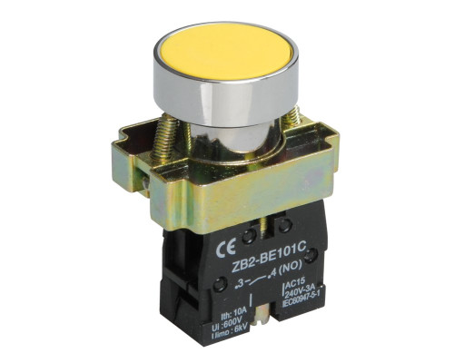 Button LAY5-BA51 without illumination yellow 1g (BBT60-BA-K05)