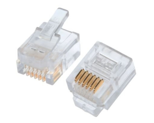 Connectors 6P6C (RJ-11) (100pcs) (10-0228)