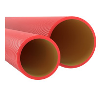 Pipe rigid double-walled D=160, color red (160916-6K)