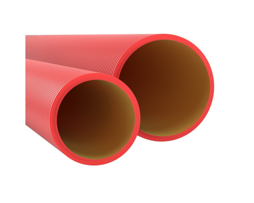 Pipe rigid double-walled D=160, color red (160916-6K)