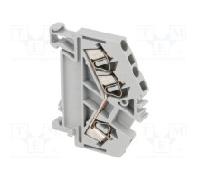 WAGO 280-641 3-wire straight-through terminal block, gray