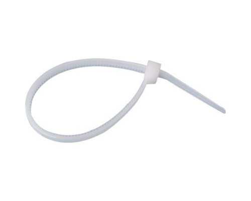 Nylon cable tie 120x2.5 mm, white (pack of 100 pcs) (07-0120)