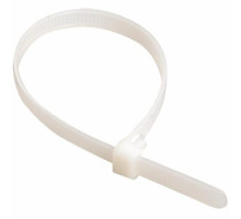 Clamp 7,6x550 P6.6, white (100pcs) (25231SR)