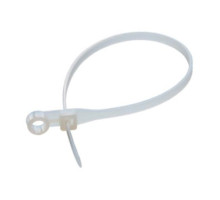 Nylon tie for screw 150x3.6 mm, white (pack of 100 pcs) (07-0154)