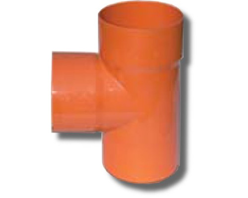 Tee for double wall pipes, 90°, D=110 (020110)