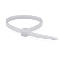 Clamp 2.5x130 P6.6, white (100pcs) (25205SR)