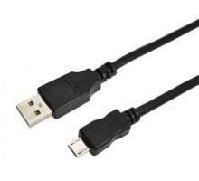 USB cable (pcs. micro USB - pcs. USB A) 1.8 meters, black REXANT (18-1164-2)