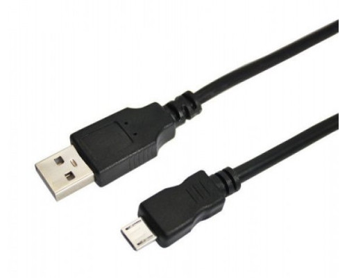 USB cable (pcs. micro USB - pcs. USB A) 1.8 meters, black REXANT (18-1164-2)