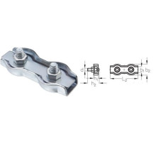 Cable clamp 5 mm Duplex