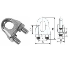 Cable clamp 3 mm DIN741