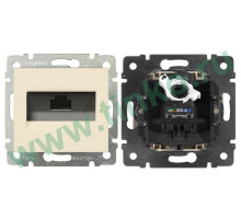 Socket Valena 1xRJ45 Cat.6, ivory (774146)