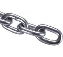 Welded short link galvanized chain DIN5685/A D1- 5 mm (30 m)