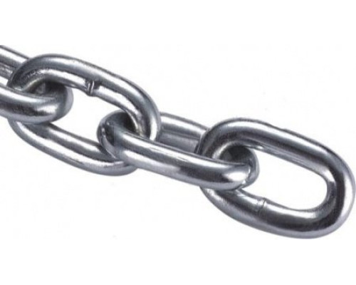 Welded short link galvanized chain DIN5685/A D1- 5 mm (30 m)