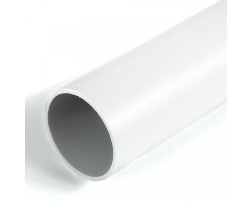 Rigid PVC pipe 3 meters light D=50, white (Promrukav) (PR05.0019)