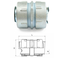 Coupling for metal hose MCM-15 (zeta40810)